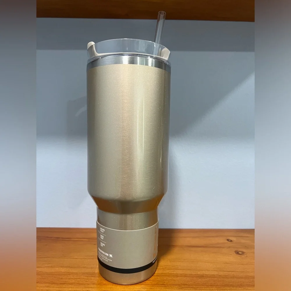 STANLEY NIB 40 oz Stainless Steel H2.0 FlowState Tumbler Honey Talks E.L.F - Picture 5 of 8